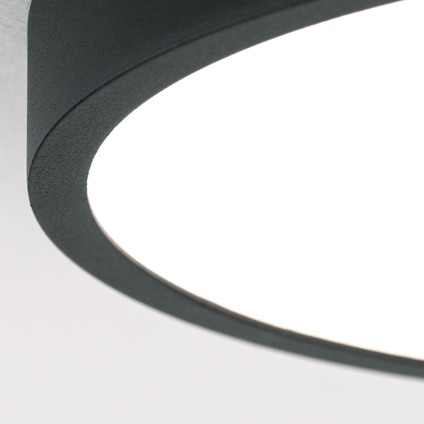 LED lubinis šviestuvas BULLY LED/12W/230V diametras 14 cm juoda