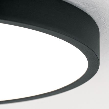 LED lubinis šviestuvas BULLY LED/24W/230V diametras 24 cm juoda