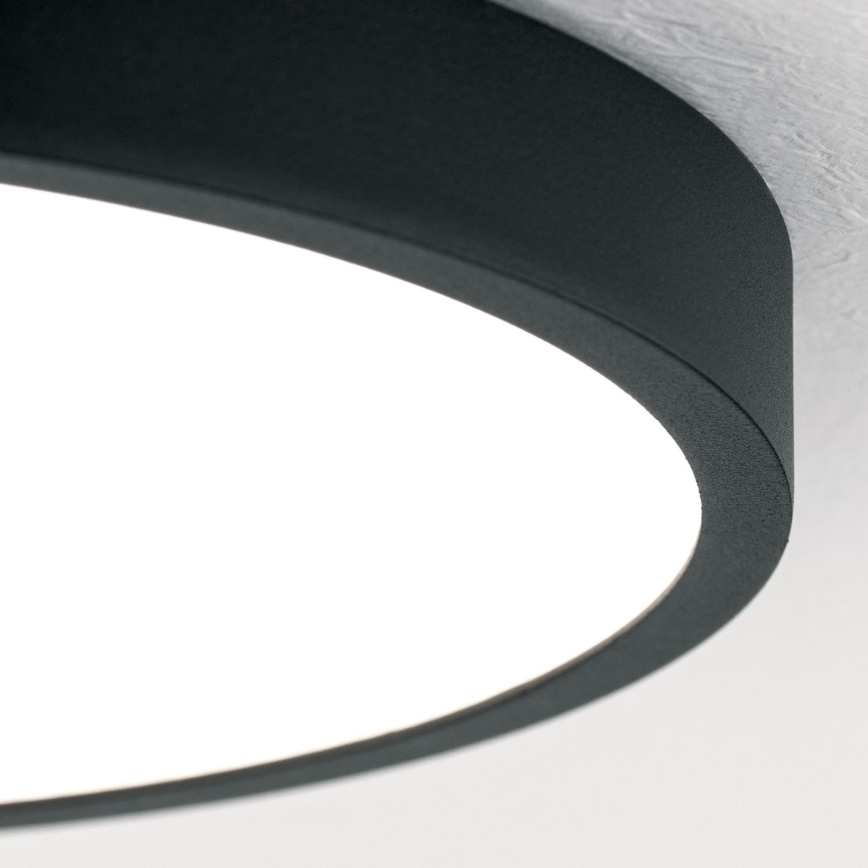 LED lubinis šviestuvas BULLY LED/24W/230V diametras 24 cm juoda