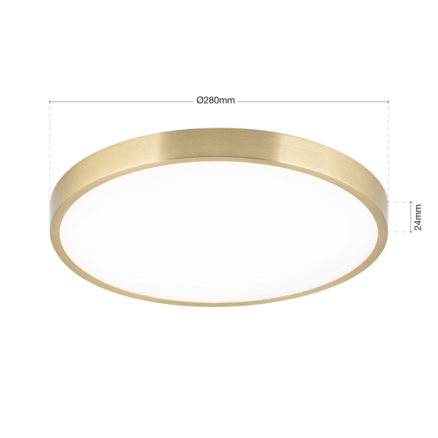 LED lubinis šviestuvas BULLY LED/28W/230V diametras 28 cm auksas