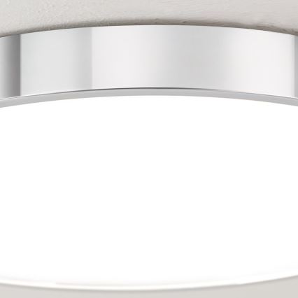 LED lubinis šviestuvas BULLY LED/28W/230V diametras 28 cm blizgus chromas
