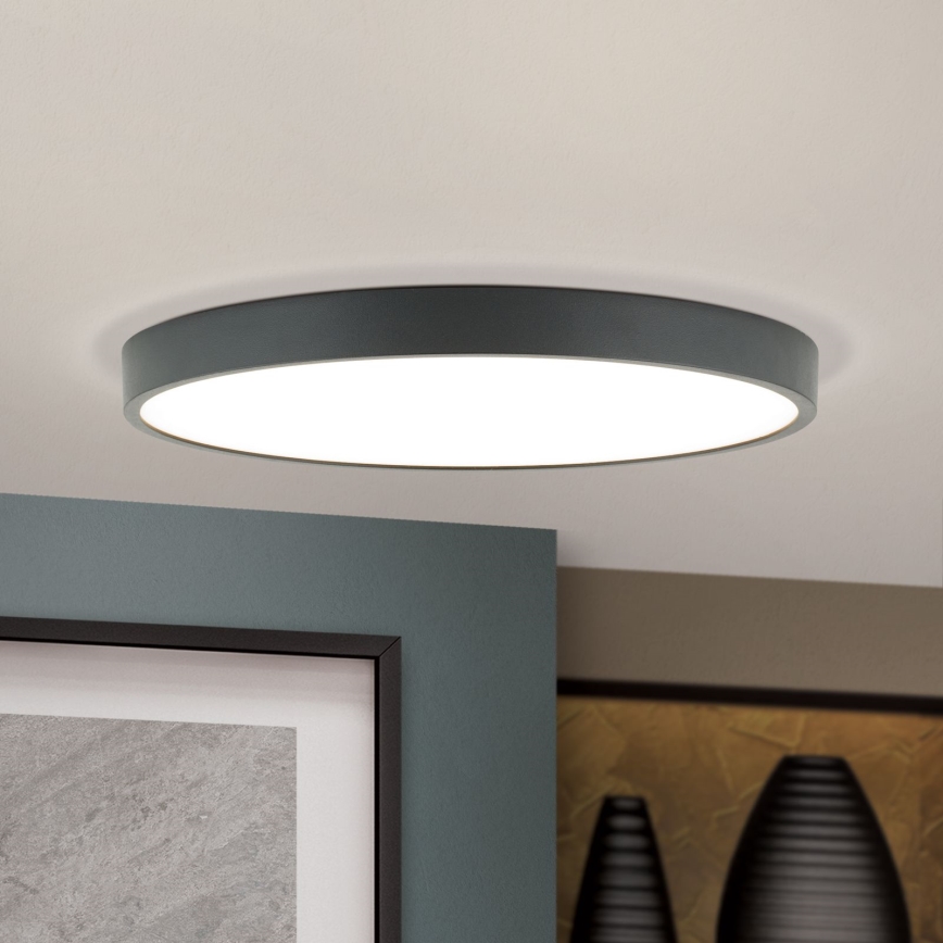 LED lubinis šviestuvas BULLY LED/28W/230V diametras 28 cm juoda