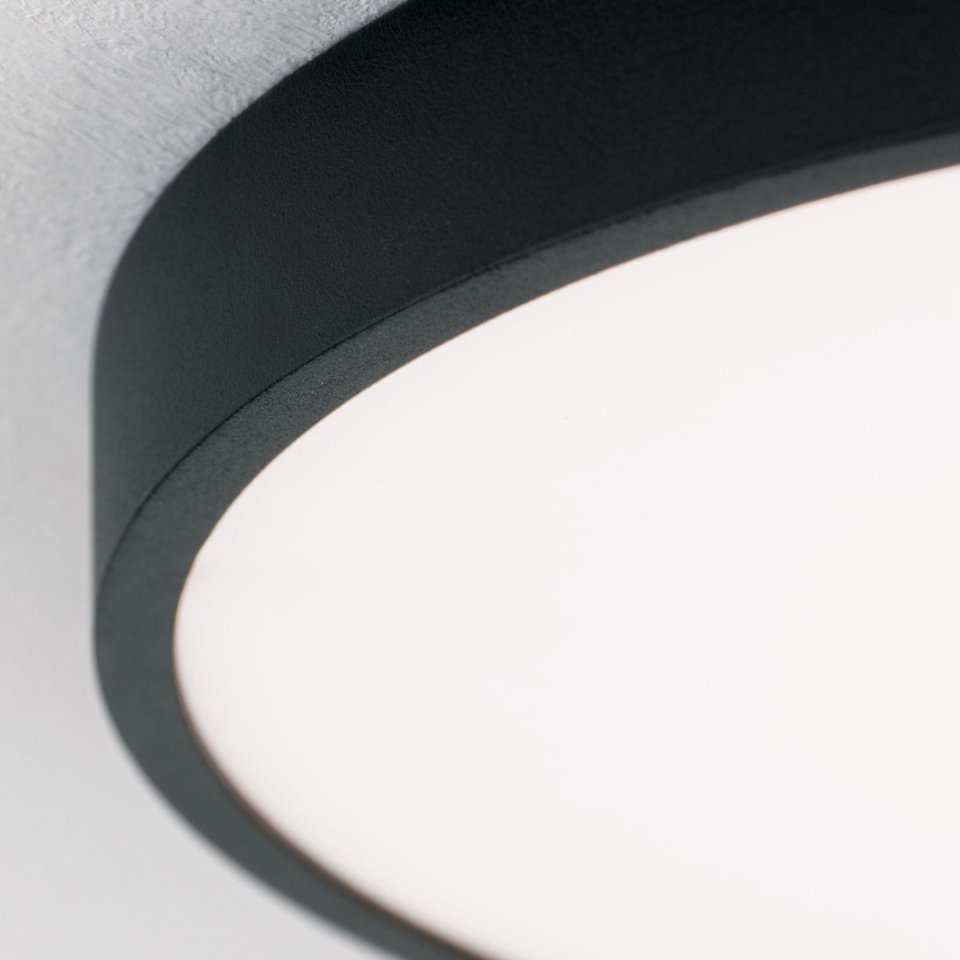 LED lubinis šviestuvas BULLY LED/28W/230V diametras 28 cm juoda