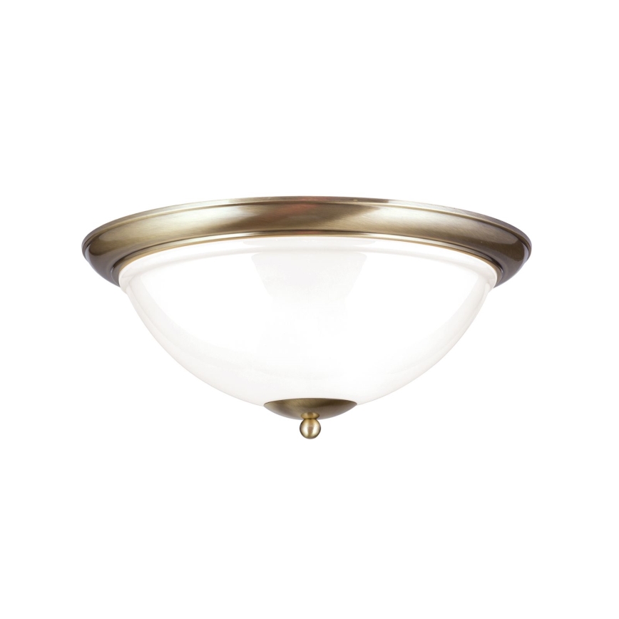 Lubinis šviestuvas AUSTRIAN OLD LAMP 3xE27/60W/230V diametras 50 cm bronza/balta
