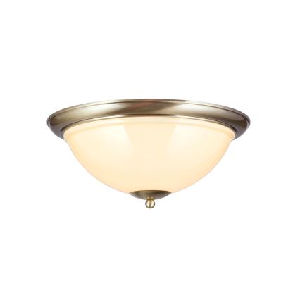 Lubinis šviestuvas AUSTRIAN OLD LAMP 3xE27/60W/230V diametras 50 cm bronza/smėlio spalva