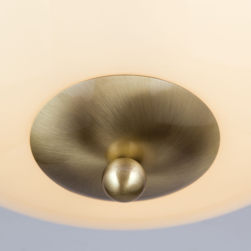 Lubinis šviestuvas AUSTRIAN OLD LAMP 3xE27/60W/230V diametras 50 cm bronza/smėlio spalva