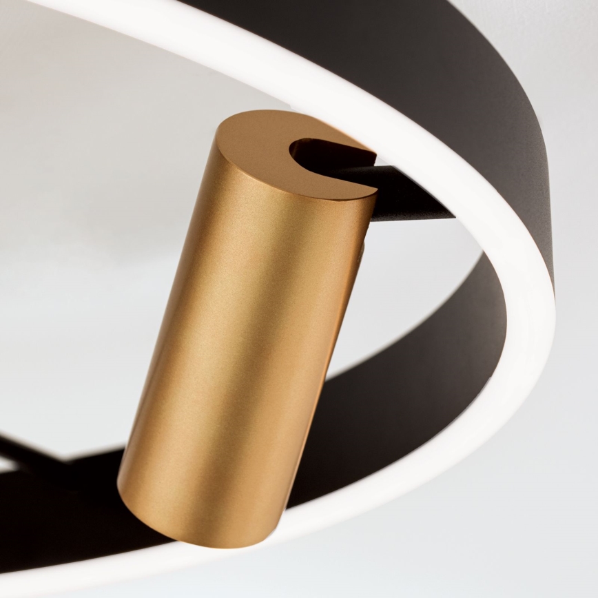 Dimeriuojamas LED lubinis šviestuvas BERLIN LED/50W/230V juodas/auksinis