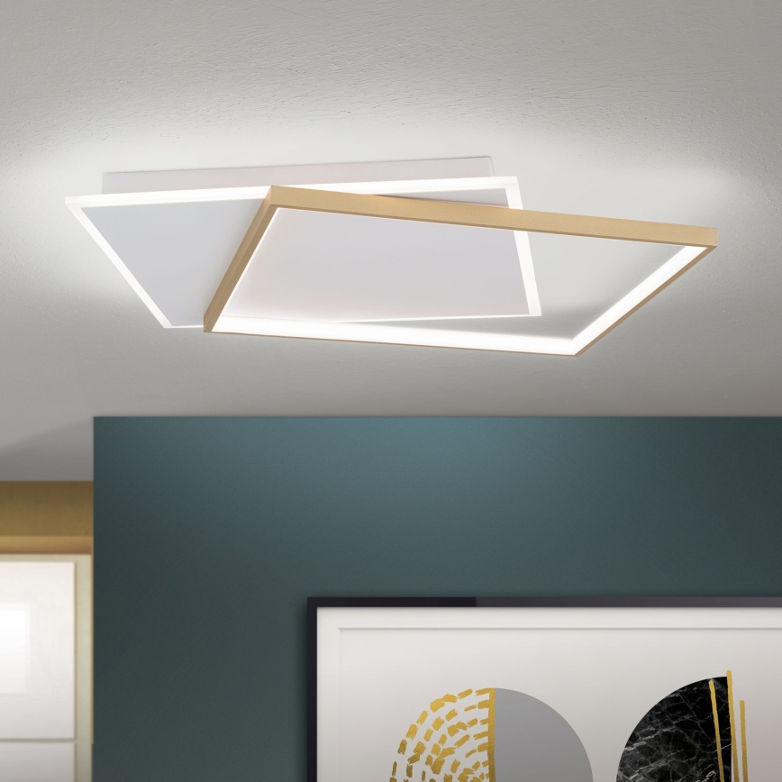 LED Pritemdomas lubinis šviestuvas EMANUEL LED/50W/230V balta/auksas