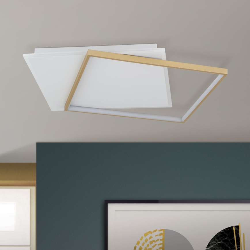 LED Pritemdomas lubinis šviestuvas EMANUEL LED/50W/230V balta/auksas