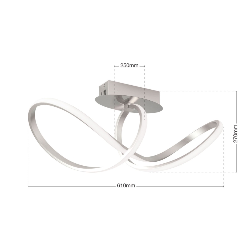 LED Pritemdomas tvirtinamas sietynas CIRCUS LED/30W/230V matinis chromas