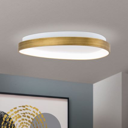 LED lubinis šviestuvas CHARLIE LED/35W/230V diametras 45 cm auksas