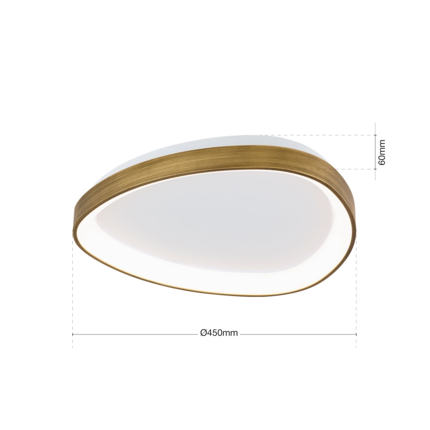 LED lubinis šviestuvas CHARLIE LED/35W/230V diametras 45 cm auksas