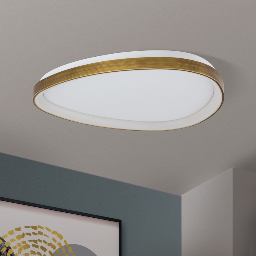 LED lubinis šviestuvas CHARLIE LED/48W/230V diametras 65 cm auksas