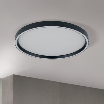 LED Pritemdomas lubinis šviestuvas MASCA LED/36W/230V 2700/3350/4000K diametras 40 cm juoda