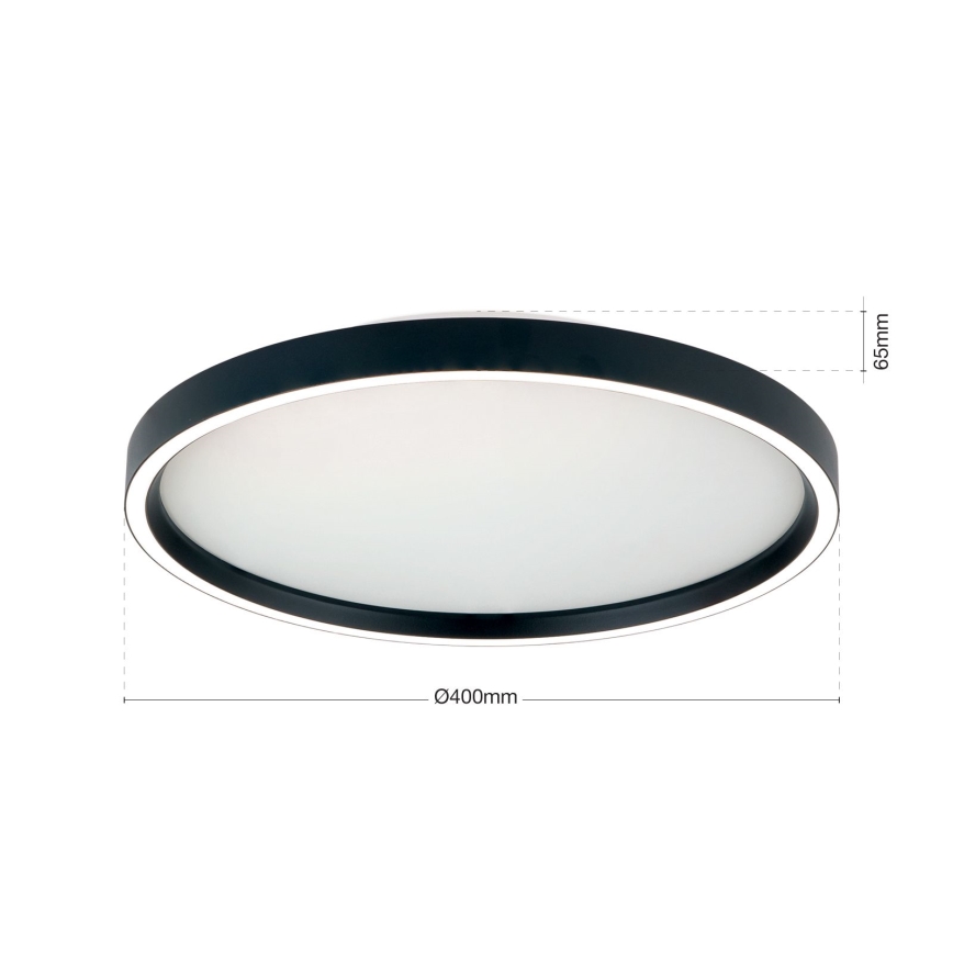 LED Pritemdomas lubinis šviestuvas MASCA LED/36W/230V 2700/3350/4000K diametras 40 cm juoda