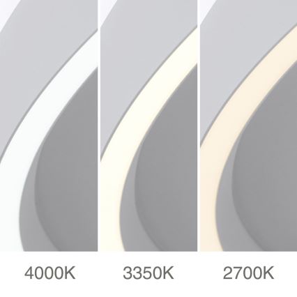 LED Reguliuojamas lubų šviestuvas MASCA LED/47W/230V 2700/3350/4000K skersmuo 60 cm baltas