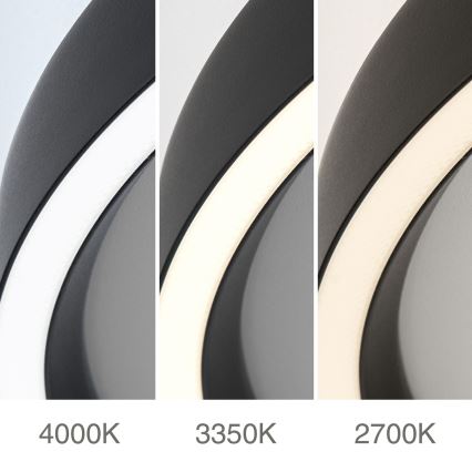LED Reguliuojamas lubų šviestuvas MASCA LED/47W/230V 2700/3350/4000K skersmuo 60 cm juodas