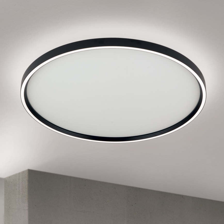 LED Pritemdomas lubinis šviestuvas MASCA LED/47W/230V 2700/3350/4000K diametras 60 cm juoda