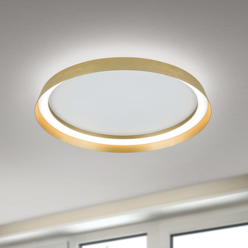 LED Pritemdomas lubinis šviestuvas MANTA LED/38W/230V 2700/3000/4000K diametras 45 cm auksas