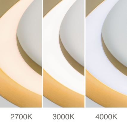 LED Pritemdomas lubinis šviestuvas MANTA LED/38W/230V 2700/3000/4000K diametras 45 cm auksas