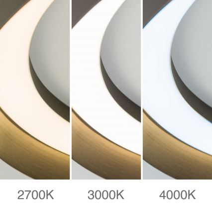 LED Pritemdomas lubinis šviestuvas MANTA LED/38W/230V 2700/3000/4000K diametras 45 cm ruda