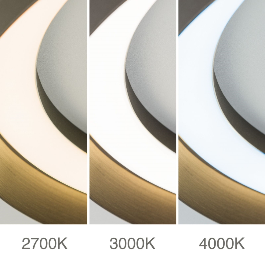 LED Pritemdomas lubinis šviestuvas MANTA LED/38W/230V 2700/3000/4000K diametras 45 cm ruda
