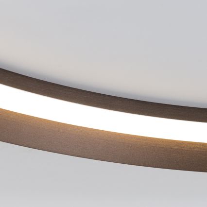 LED Pritemdomas lubinis šviestuvas MANTA LED/38W/230V 2700/3000/4000K diametras 45 cm ruda