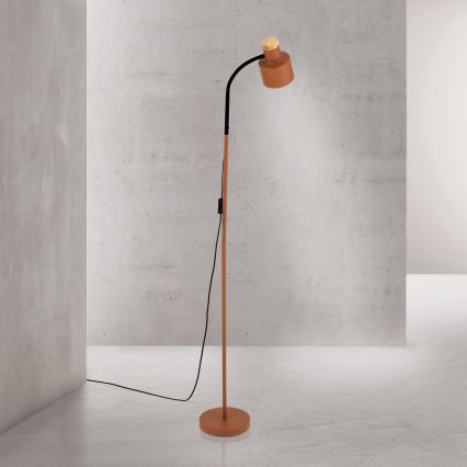 Grindinė lempa GILI 1xE27/40W/230V plytų spalvos