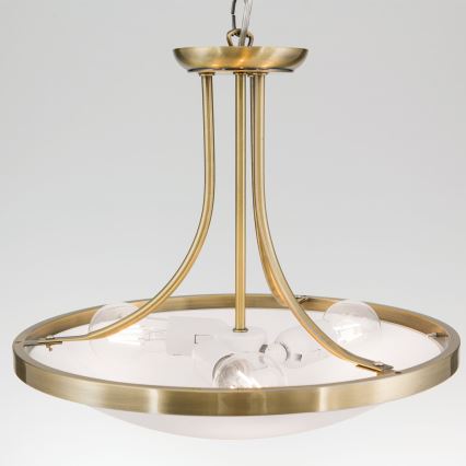 Sietynas, kabinamas ant grandinės AIDA 3xE27/60W/230V diametras 39,5 cm žalvaris