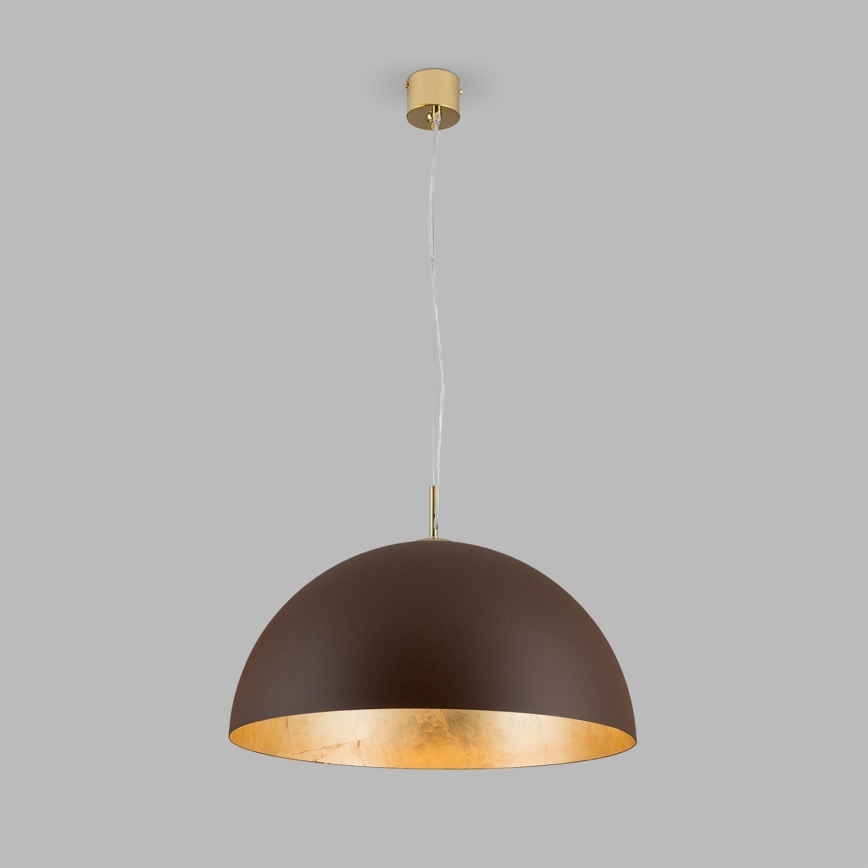 Pakabinamas sietynas ELIANO 1xE27/60W/230V diametras 50 cm ruda/auksas
