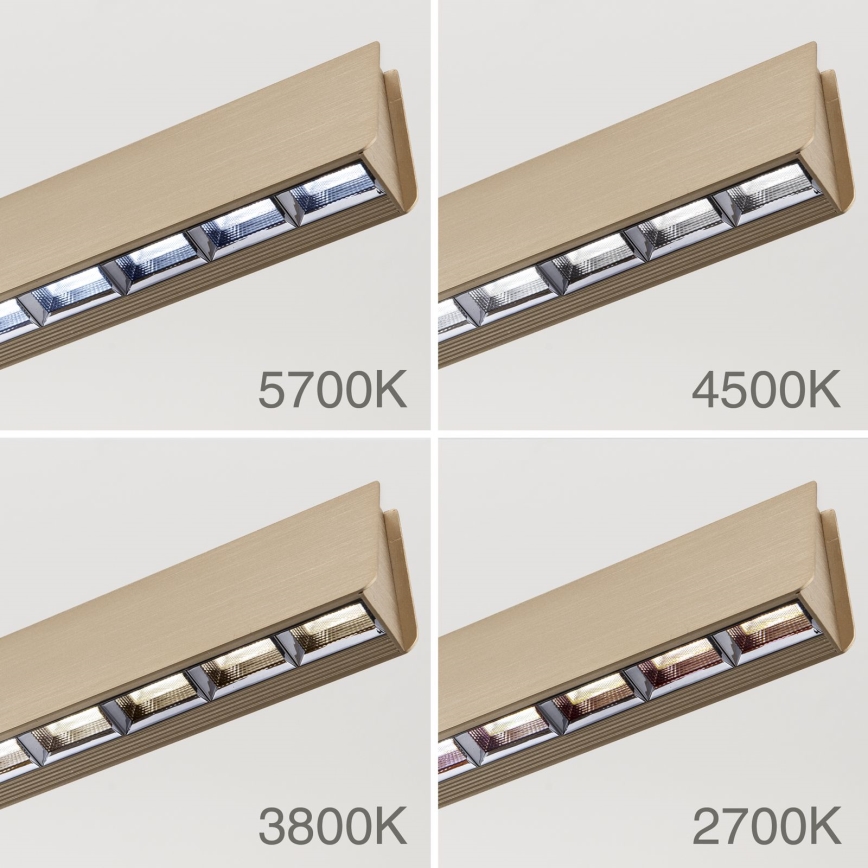LED Reguliuojamas pakabinamas sietynas TARA LED/44W/230V 2700/3800/4500/5700K auksas