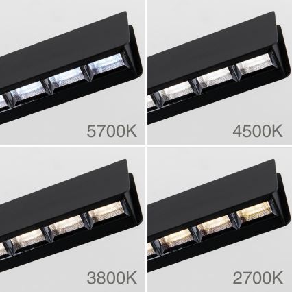 LED Reguliuojamas pakabinamas sietynas TARA LED/44W/230V 2700/3800/4500/5700K juoda