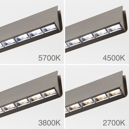 LED Reguliuojamas pakabinamas sietynas TARA LED/44W/230V 2700/3800/4500/5700K matinis chromas