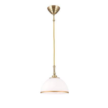 Pakabinamas sietynas OLD LAMP 1xE27/40W/230V balta/žalvaris