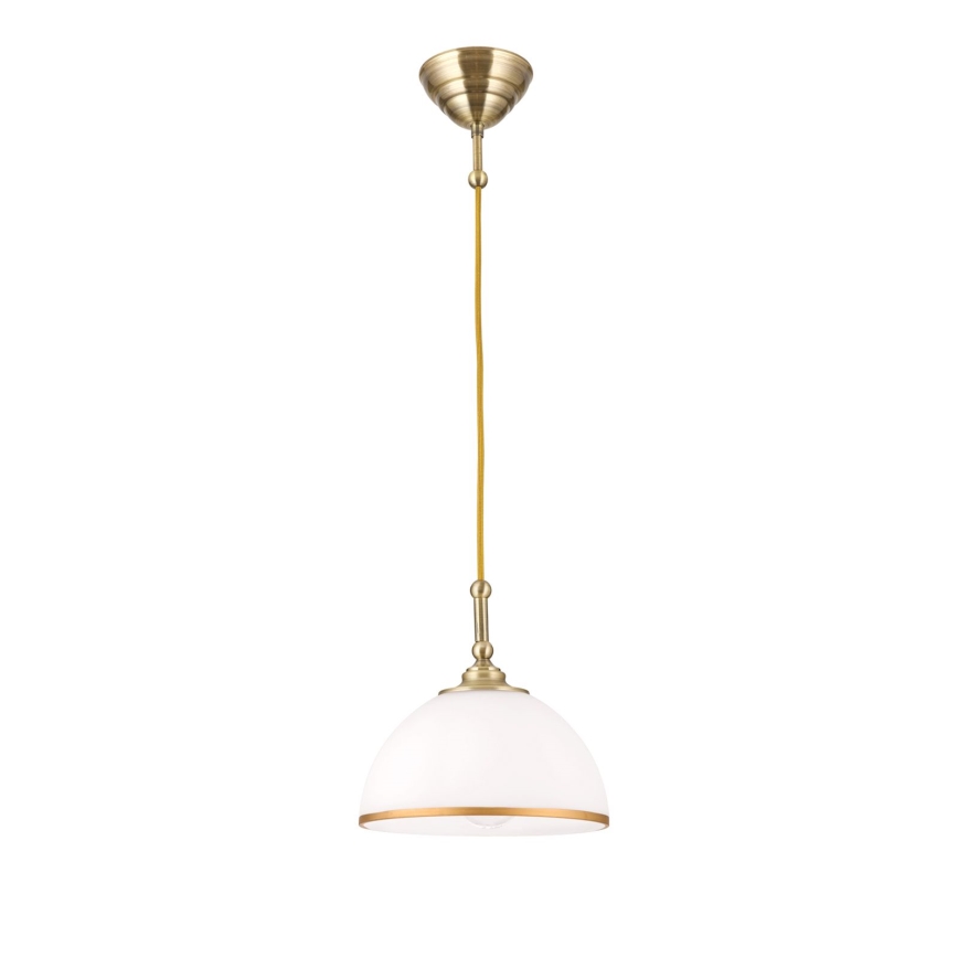 Pakabinamas sietynas OLD LAMP 1xE27/40W/230V balta/žalvaris