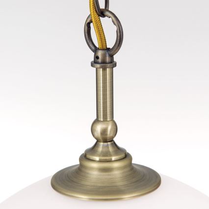 Sietynas, kabinamas ant grandinės OLD LAMP 1xE27/40W/230V diametras 30 cm balta/žalvaris