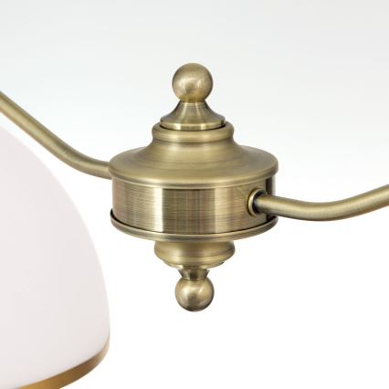 Sietynas, kabinamas ant grandinės OLD LAMP 2xE27/40W/230V balta/žalvaris