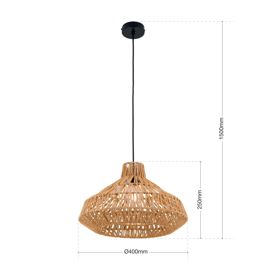 Pakabinamas sietynas BASKET 1xE27/40W/230V diametras 40 cm kanapė