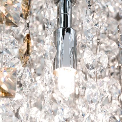 Krištolinis lubinis šviestuvas CRYSTALRIVER 21xG9/40W/230V blizgus chromas