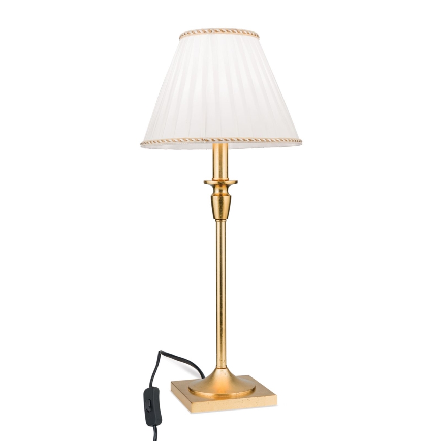 Stalinis šviestuvas FONSA 1xE27/60W/230V 61 cm balta/auksas