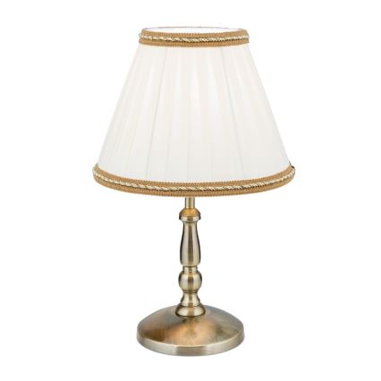 Stalinis šviestuvas TONIA 1xE27/60W/230V diametras 25 cm balta/bronza