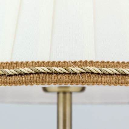 Stalinis šviestuvas TONIA 1xE27/60W/230V diametras 25 cm balta/bronza