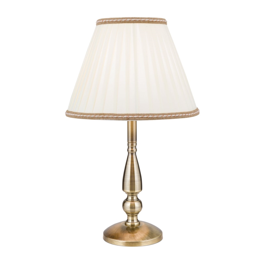 Stalinis šviestuvas TONIA 1xE27/60W/230V diametras 30 cm balta/bronza