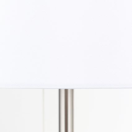 Stalinis šviestuvas su USB prievadu LUDWIG 1xE27/40W/230V 50 cm balta/matinis chromas