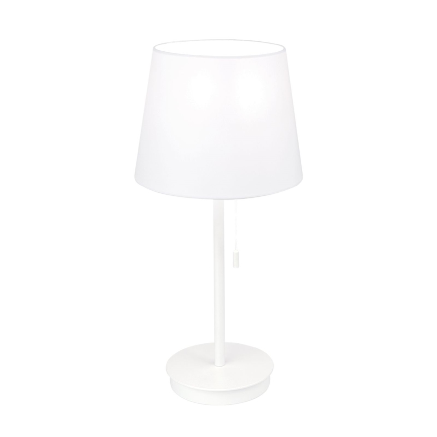 Stalinis šviestuvas su USB prievadu LUDWIG 1xE27/40W/230V 50 cm balta