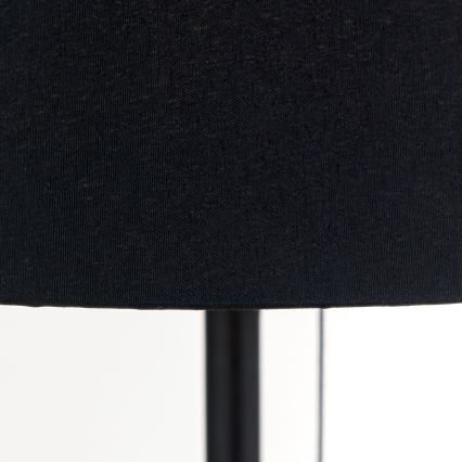 Stalinis šviestuvas su USB prievadu LUDWIG 1xE27/40W/230V 50 cm juoda