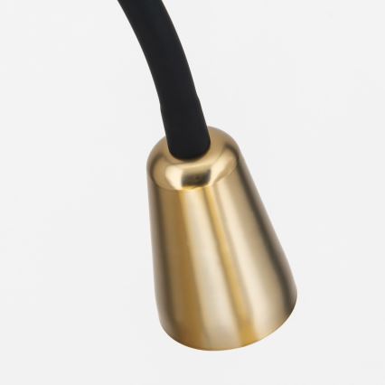 Lankstus grindinis šviestuvas DOTTY 1xGU10/10W/230V juodas/žalvaris