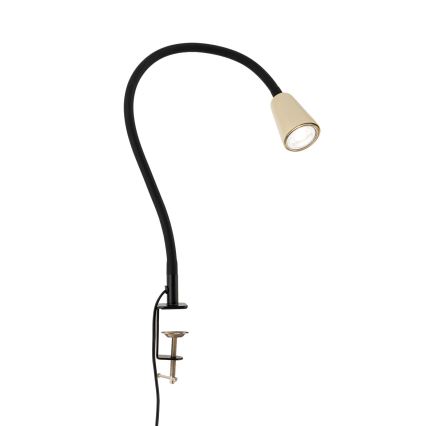 Lanksti stalinė lempa su segtuku DOTTY 1xGU10/10W/230V smėlinė/juoda