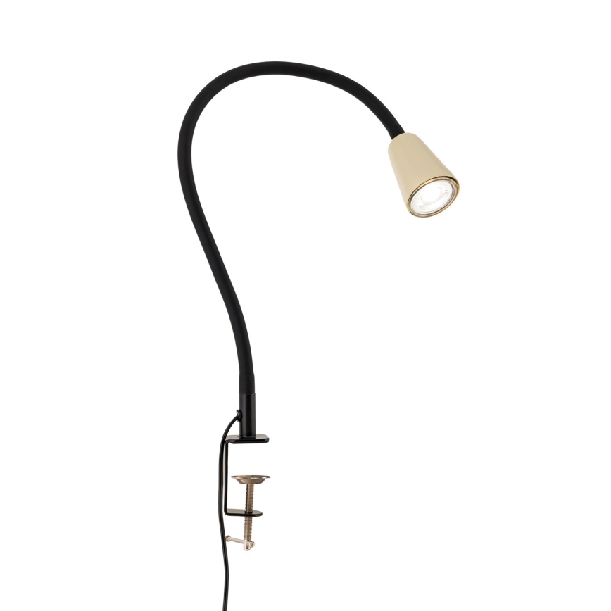 Lanksti stalinė lempa su segtuku DOTTY 1xGU10/10W/230V smėlinė/juoda