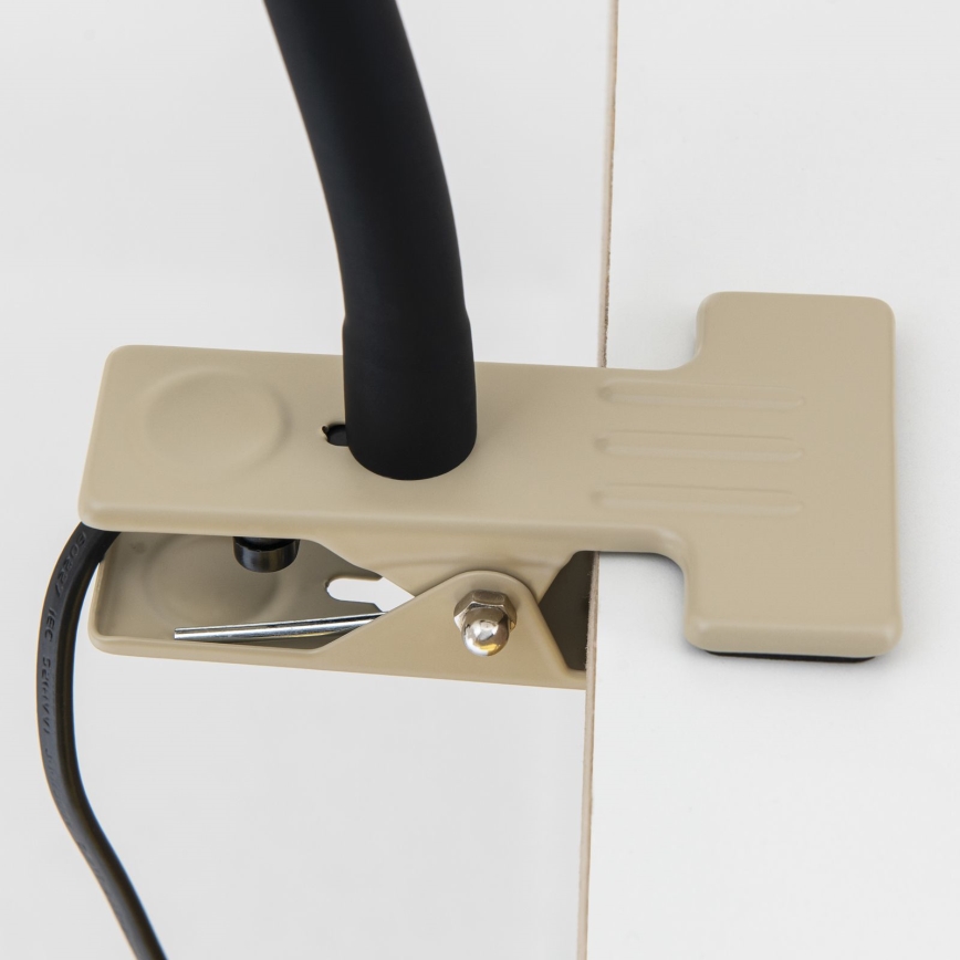 Lanksti stalinė lempa su spaustuku DOTTY 1xGU10/10W/230V smėlinė/juoda